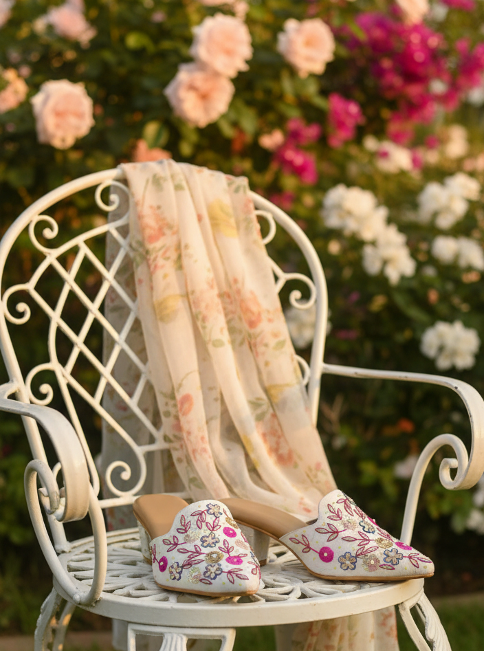 The Riviera Floral Mule