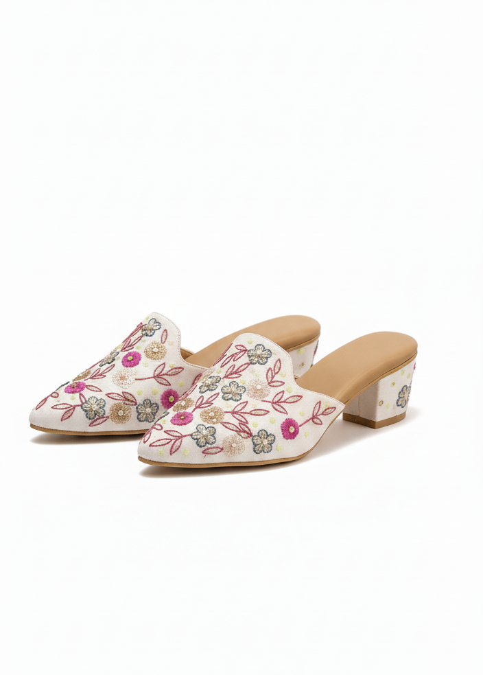 The Riviera Floral Mule
